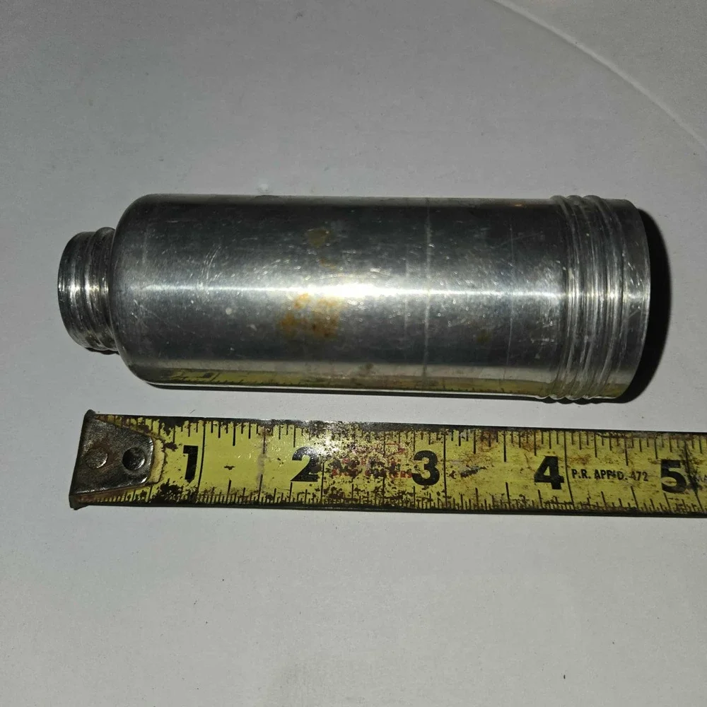 Vintage Aluminum Pastry Decorator Icing Syringe Set with‎ 6 Tips